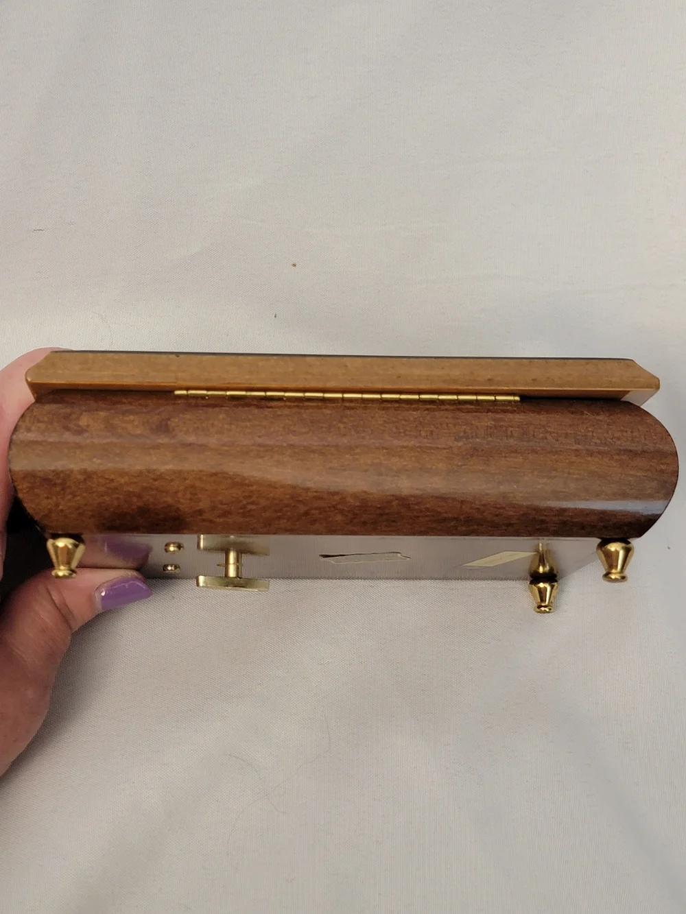 Intarsitalia Made In Italy Wooden Floral Music/Jewelry Box